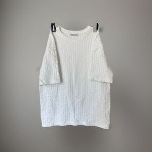 Zara White Top‎ Size Small Womens